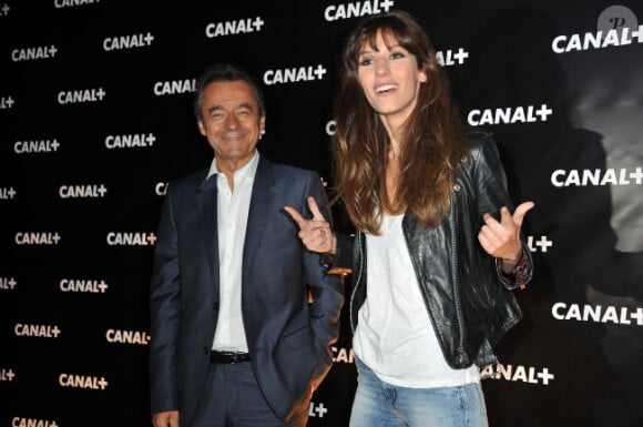 Michel Denisot et Doria Tillier lors de la soirée Canal + à la Cité de la Mode et du Design à Paris le 6 septembre 2012