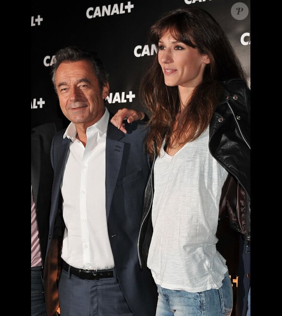 Michel Denisot et Doria Tillier lors de la soirée Canal + à la Cité de la Mode et du Design à Paris le 6 septembre 2012