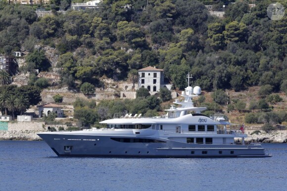 Le yacht de Beyoncé et Jay-Z est à Villefranche-sur-Mer le 6 septembre 2012