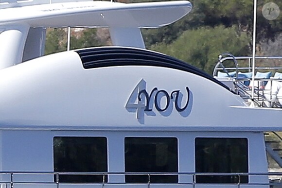 Le yacht de Beyoncé et Jay-Z est à Villefranche-sur-Mer le 6 septembre 2012