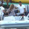 Jay-Z et sa femme Beyoncé retournent sur leur yacht au large de Monaco le 6 septembre 2012