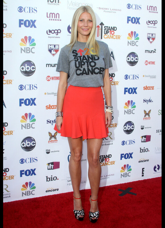 Gwyneth Paltrow lors de la soirée caritative 'Stand up to Cancer', le 7 septembre 2012 à Los Angeles