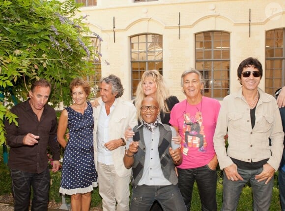 Caroline Loeb, Richard Anconina, Peter et Sloane, Emile et Images, Jean-Luc Lahaye lors de la conférence de presse du film Stars 80 à Lille le 10 septembre 2012
