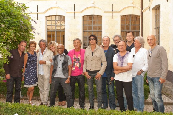 L'équipe du film Stars 80 lors de la conférence de presse à Lille le 10 septembre 2012