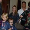 Zlatan Ibrahimovic, sa compagne Helena Seger et leurs enfants Vincent et Maximilien à Paris le 18 juillet 2012