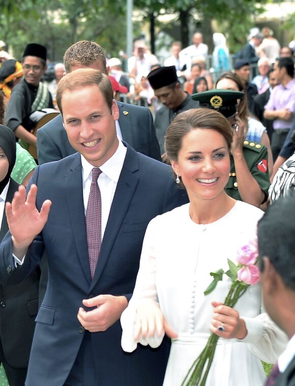 Kate Middleton et le prince William lors de leur voyage officiel à Kuala Lumpur en Malaysia le 14 septembre 2012