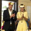 Le prince William et Kate Middleton en visite dans une école primaire à Tuvalu le 18 septembre 2012.