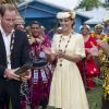 Le prince William et Kate Middleton en visite à Tuvalu le 18 septembre 2012.