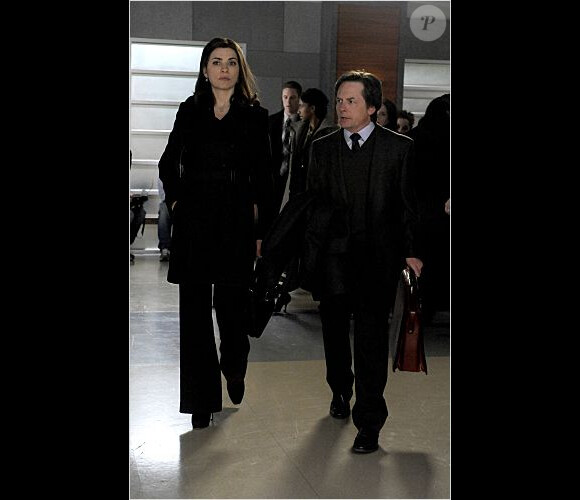 Michael J. Fox et Julianna Marguilies dans The Good Wife, 2011.