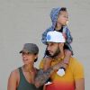 Alicia Keys, son homme Swizz Beatz et leur bébé Egypt s'offrent une sortie en famille dans les rue de West Village à New York City le 19 septembre 2012