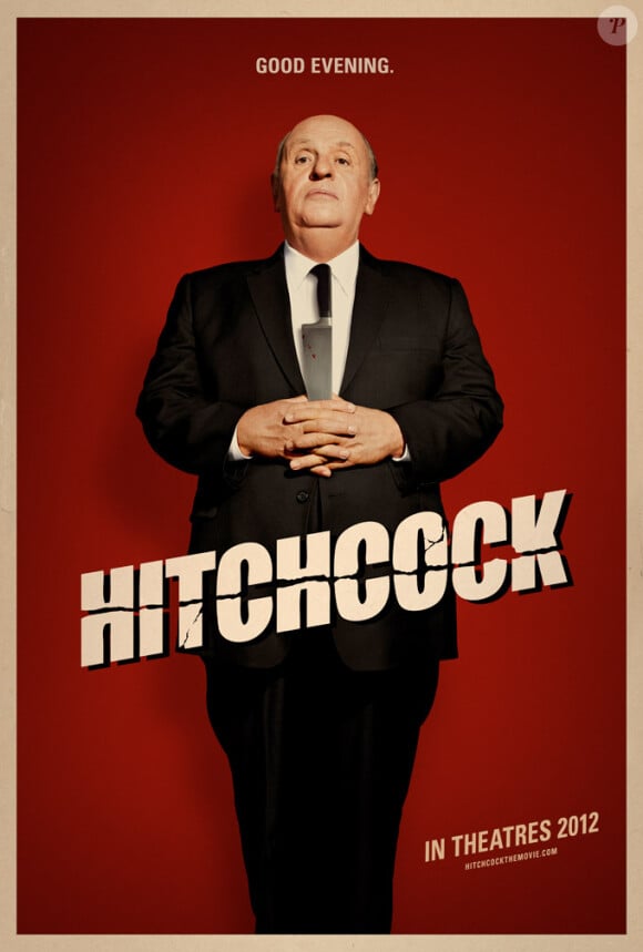 Le premier poster du film Hitchcock avec Anthony Hopkins dans la peau du maître du suspense.