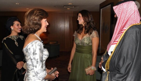 La reine Silvia et la princesse Madeleine de Suède lors de la soirée de gala de la Mentor Foundation USA à Washington le 20 septembre 2012.