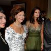 La reine Silvia et la princesse Madeleine de Suède ont croisé le prince Abdul-Aziz bin Talal et la princesse Sara bint Talal lors de la soirée de gala de la Mentor Foundation USA à Washington le 20 septembre 2012.