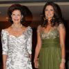 La reine Silvia et la princesse Madeleine de Suède lors de la soirée de gala de la Mentor Foundation USA à Washington le 20 septembre 2012.