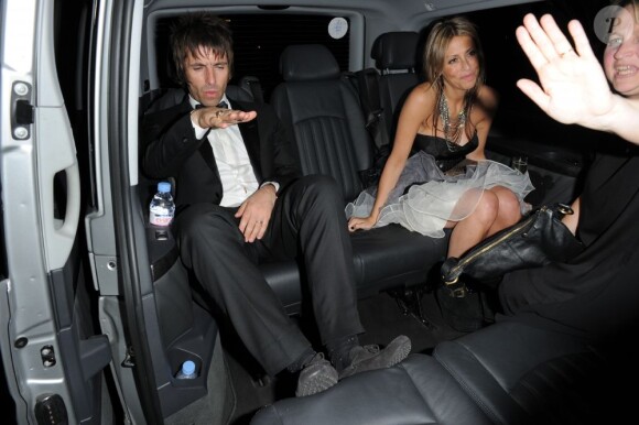 Liam Gallagher et Nicole Appleton à Londres le 21 septembre 2012.