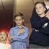 Les fils de David Beckham assistent à un match de football opposant le FC Toronto au L.A. Galaxy, le samedi 22 septembre à Los Angeles.