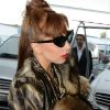Lady Gaga arrive à l'aéroport du Bourget, près de Paris, le 24 septembre 2012.