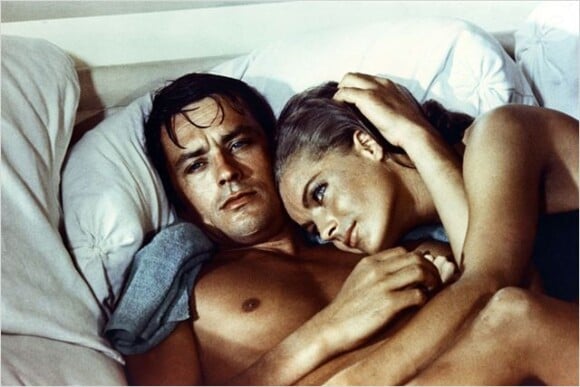 Alain Delon et Romy Schneider dans La Piscine (1968).