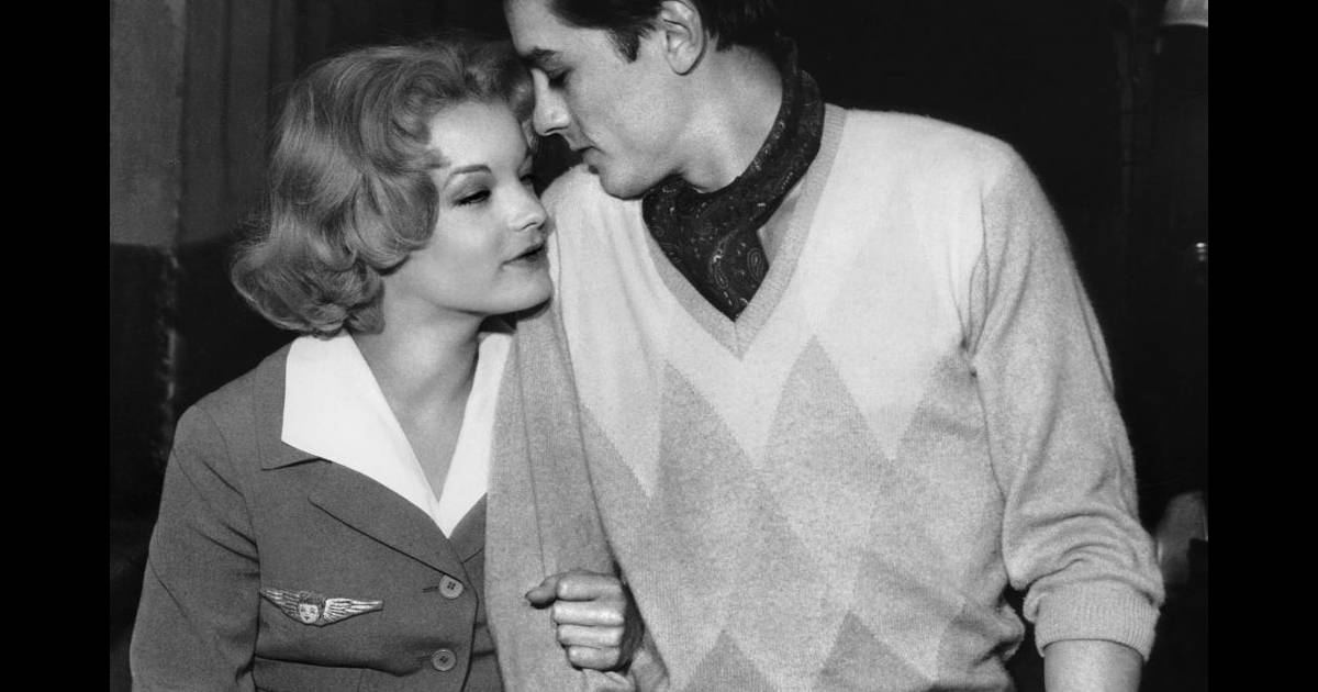 Alain Delon Et Romy Schneider En 1959. - Purepeople