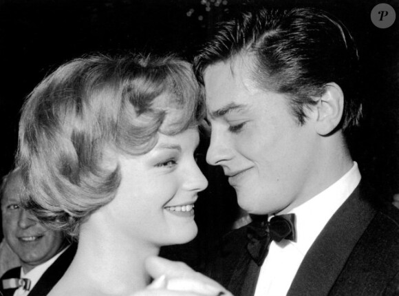 Alain Delon et Romy Schneider en 1959.