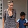Heidi Klum quitte le centre Therapy Works avec son fils Henry. Los Angeles, le 22 septembre 2012.