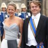 Le prince Friso et la princesse Mabel en juin 2010 au mariage de la princesse Victoria et Daniel Westling.
Le prince Friso d'Orange-Nassau, dans le coma depuis février 2012 après avoir été pris dans une avalanche à Lech am Arlberg, s'est brièvement réveillé sous le regard de sa femme la princesse Mabel, en septembre 2012.
