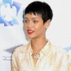 Rihanna assiste à l'inauguration du 40/40 dans l'enceinte du Barclays Center. Brooklyn, le 27 septembre 2012.