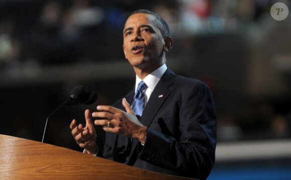 Barack Obama à la convention des démocrates le 6 septembre 2012.