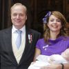 Baptême de la princesse Luisa de Bourbon-Parme, 4 mois, bébé du prince Carlos de Bourbon-Parme et de son épouse la princesse Annemarie (née Gualthérie van Weezel), le 29 septembre 2012 en la basilique Santa Maria della Steccata de Parme.