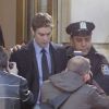 Chace Crawford alias Nate est arrêté sur le tournage de la série Gossip Girl, à New York, le 1er octobre 2012