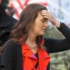 Leighton Meester sur le tournage de Gossip Girl, le 1er octobre 2012 à New York