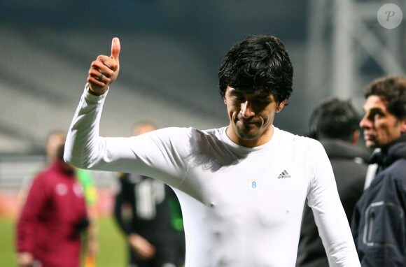 Lucho Gonzalèz au stade Vélodrome de Marseille le 15 janvier 2012