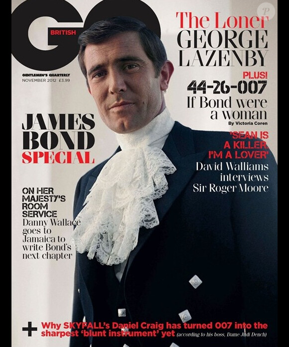 50 ans de James Bond : Daniel Craig en couverture du GQ anglais, novembre 2012.