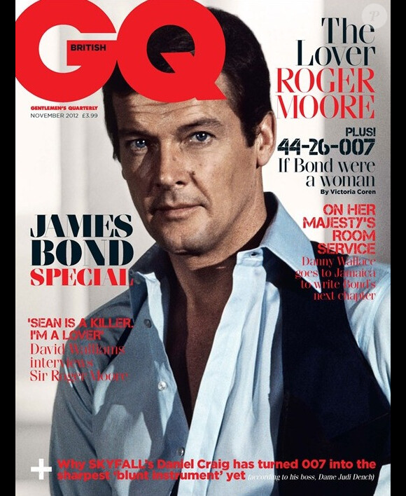 50 ans de James Bond : Daniel Craig en couverture du GQ anglais, novembre 2012.
