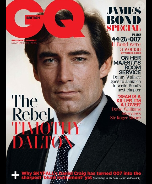 50 ans de James Bond : Daniel Craig en couverture du GQ anglais, novembre 2012.