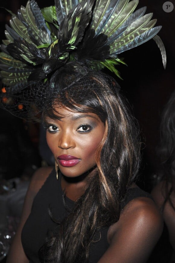 Odemba Miriam (Miss Tanzania 2008) assiste à la soirée d'ouverture de la Black Fashion Week au Buddha Bar. Paris, le 4 octobre 2012.