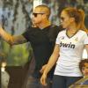 Belle journée pour Jennifer Lopez à Madrid en compagnie de ses enfants et son amoureux Casper Smart. Le 7 octobre 2012