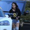 Karrueche Tran va voir son ex petit-ami Chris Brown à Hollywood, lundi 8 octobre 2012.