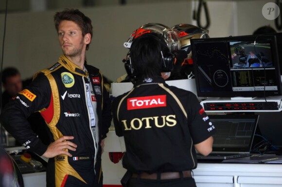 Romain Grosjean le 5 octobre 2012 lors du Grand Prix du Japon à Suzuka durant les qualifications