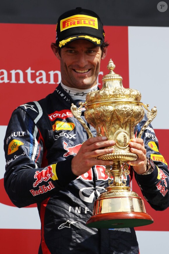 Mark Webber lors du Grand Prix de Grande-Bretagne à Silverstone le 8 juillet 2012