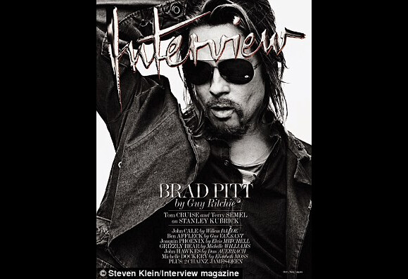 Brad Pitt en couverture du magazine Interview