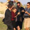 Natalie Portman sur le tournage du film, provisoirement sans titre de Terrence Malick, à Austin au Texas le 9 octobre 2012