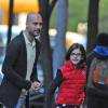 Pep Guardiola, dépose sa fille Maria à l'école le 11 octobre 2012 à New York