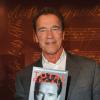 Arnold Schwarzenegger à Paris le 12 octobre 2012 lors d'une conférence de presse pour la sortie de son autobiographie Total Recall à l'hôtel Lutetia