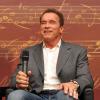 Arnold Schwarzenegger a répondu aux questions de la presse à Paris le 12 octobre 2012 lors d'une conférence pour la sortie de son autobiographie Total Recall à l'hôtel Lutetia