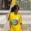 Jenifer lors du Foot-Concert qui se déroulait à Lyon le 13 octobre 2012 au profit de l'association Huntington Avenir