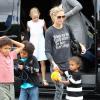 Heidi Klum, son amoureux et ses enfants, Leni, Henry, Johan et Lou se rendent au musée à Los Angeles, le 21 octobre 2012
