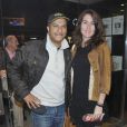 Pascal Legitimus et sa femme Adriana venus pour la Générale du spectacle d'Alex Lutz, le lundi 22 octobre, au Grand Point Virgule à Paris.