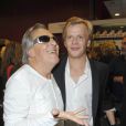 Gilbert Montagné et l'humoriste Alex Lutz pour la Générale de son spectacle, le lundi 22 octobre, au Grand Point Virgule à Paris.