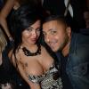Nabilla et Kamel Djibaoui lors de la soirée Hollywood Girls 2, au duplex à Paris, le 26 octobre 2012